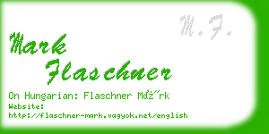 mark flaschner business card